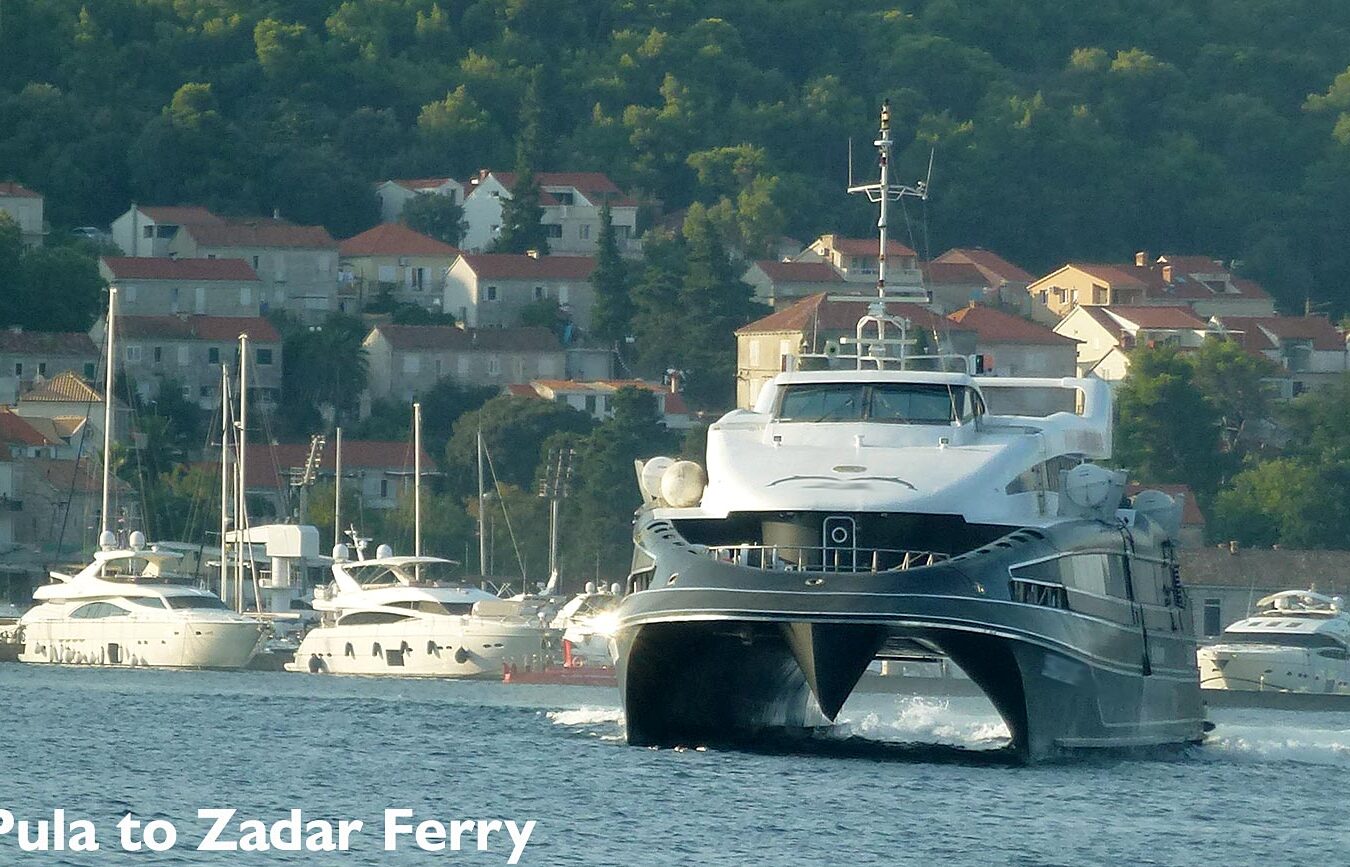 Ferry de Pula a Zadar - Catamarán Horarios, Precios, Instalaciones