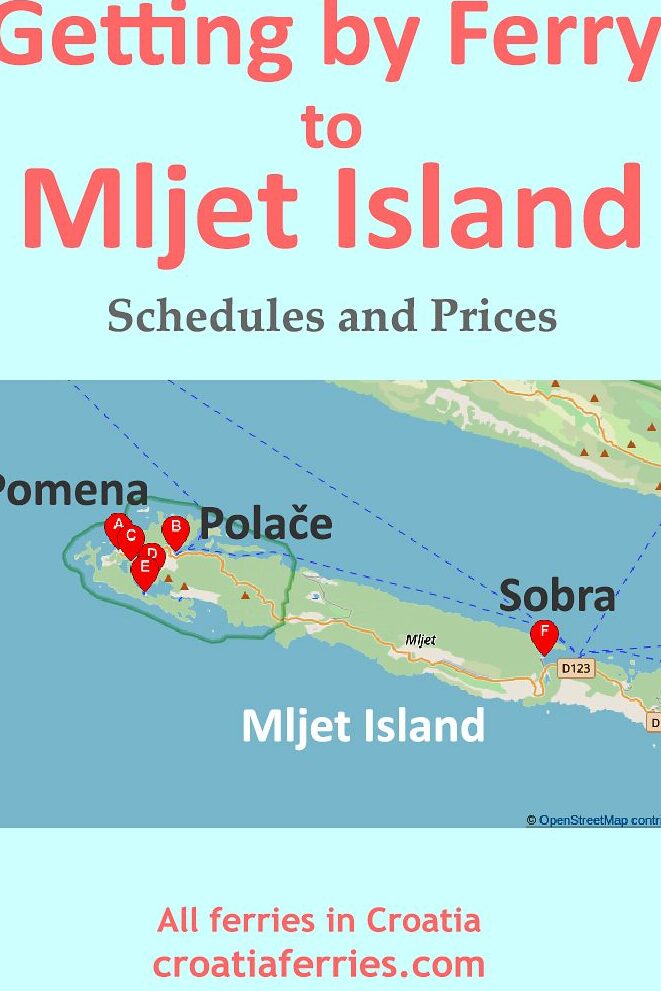 Explora la impresionante isla de Mljet en ferry