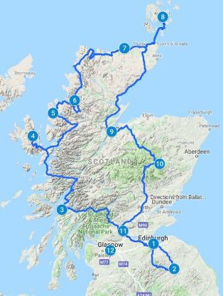 12 – 14 días en Escocia