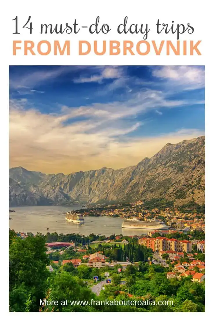 14 increíbles excursiones de un día desde Dubrovnik