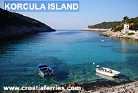 Ferries a la isla de Korcula